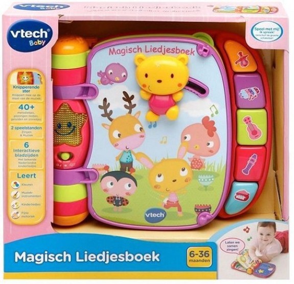 VTech Baby Magisch Liedjesboek Roze - Interactief Muziek
