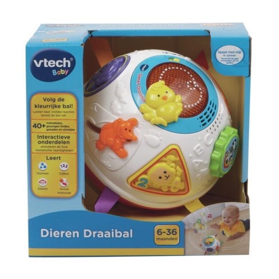 VTech Baby Dieren Interactieve Draaibal Wit