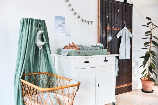 Sluier vintage 155cm ash green - afbeelding 3