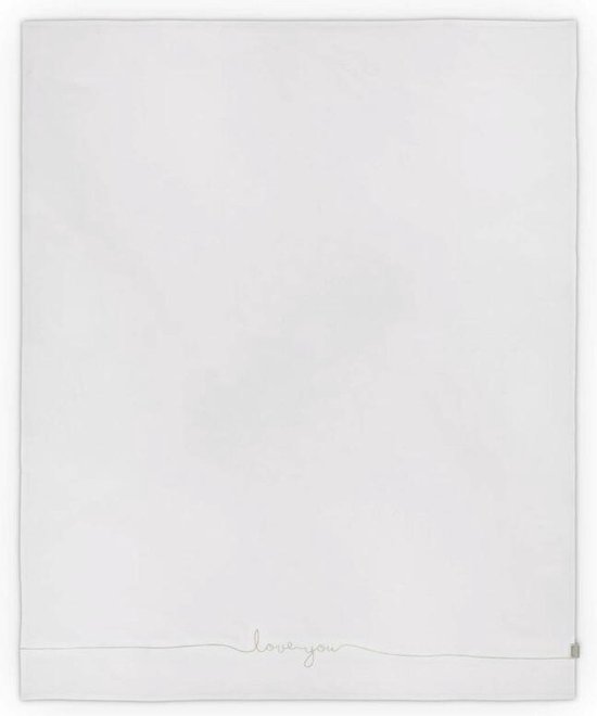 Wieglaken Love you 75x100cm - nougat - afbeelding 6