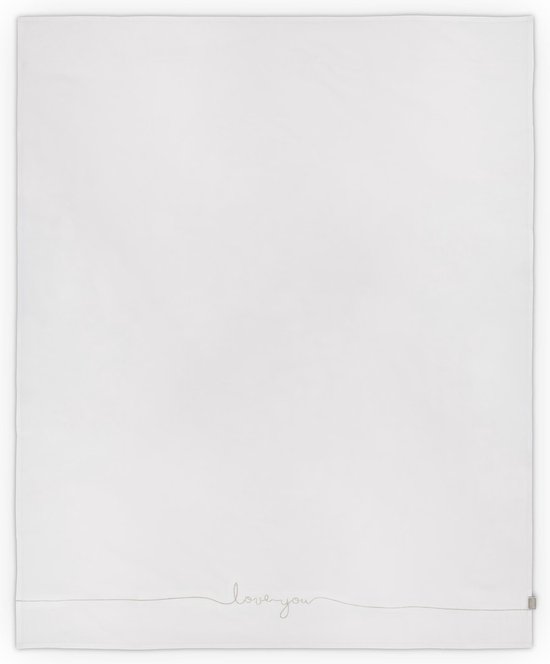 Wieglaken Love you 75x100cm - nougat - afbeelding 5
