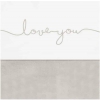 Jollein Ledikantlaken Love you  120x150cm - nougat