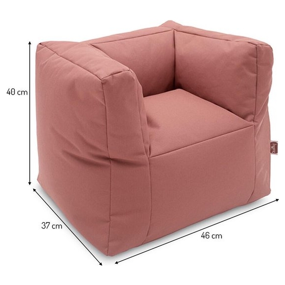 Jollein Fauteuiltje Beanbag - mellow pink