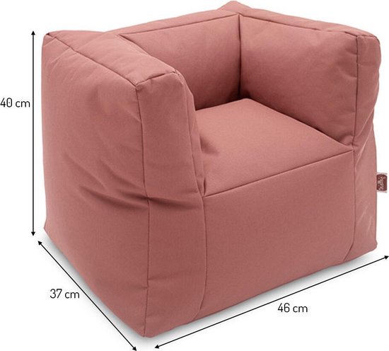 Fauteuiltje Beanbag - mellow pink - afbeelding 8