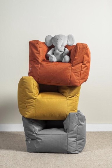 Jollein Beanbag Fauteuiltje - Zitzak - Storm grey