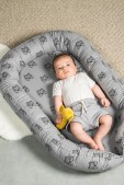Jollein Babynestje - 40 x 70 cm - Tiger - Storm Grey