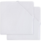 Jollein Hoeslaken katoen 40x80cm - white (2pack)
