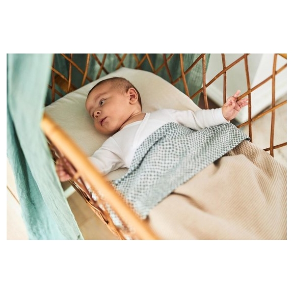 Jollein Wiegdeken Basic knit 75x100cm - nougat