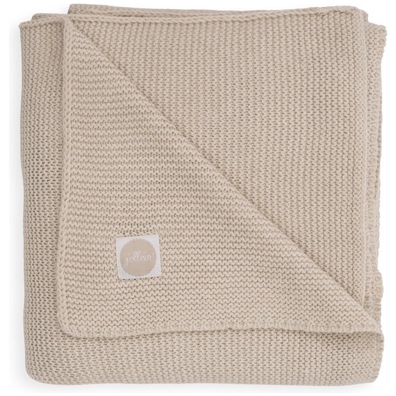 Jollein Wiegdeken Basic knit 75x100cm - nougat