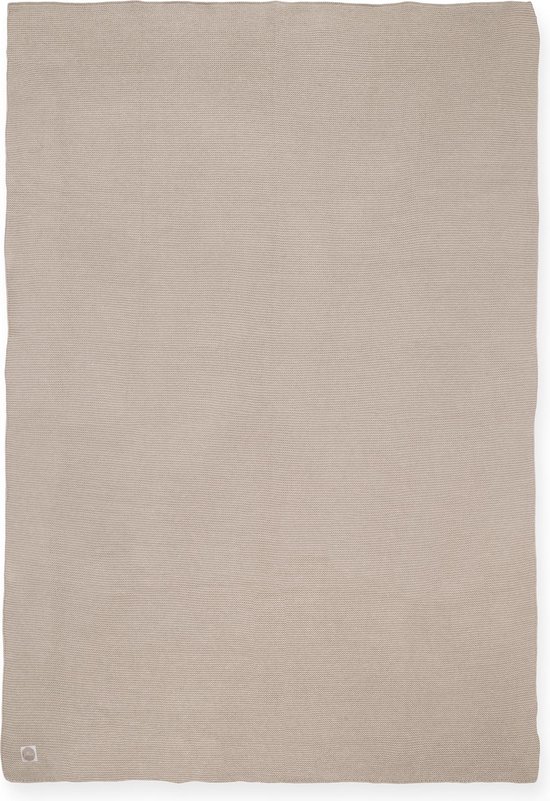 Wiegdeken Basic knit 75x100cm - nougat - afbeelding 3