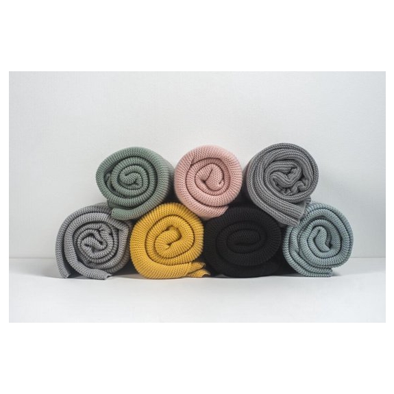 Jollein Basic Knit Ledikantdeken - 100 x 150 cm - Forest