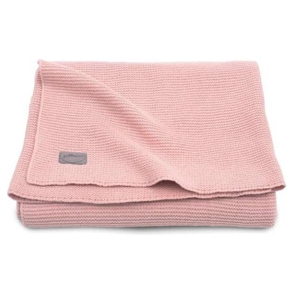 Jollein Basic Knit Ledikantdeken 100x150 cm - Blush Pink