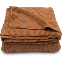Jollein Ledikantdeken Bliss knit - 100x150 cm - Caramel