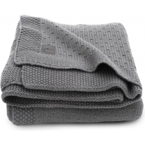Jollein Ledikantdeken Bliss knit 100x150cm - storm grey