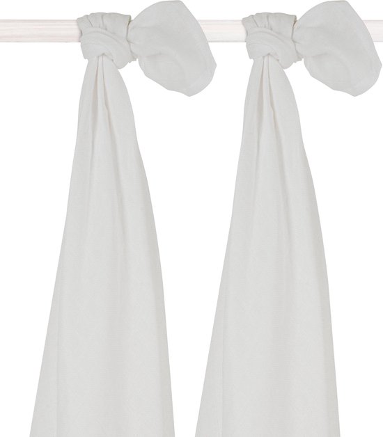 Hydrofiel multidoek 115x115cm white (2pack) - afbeelding 2