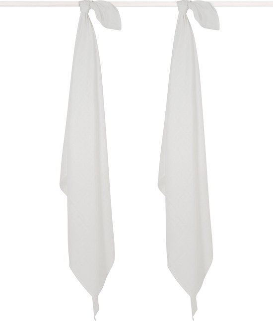 Hydrofiel multidoek 115x115cm white (2pack)