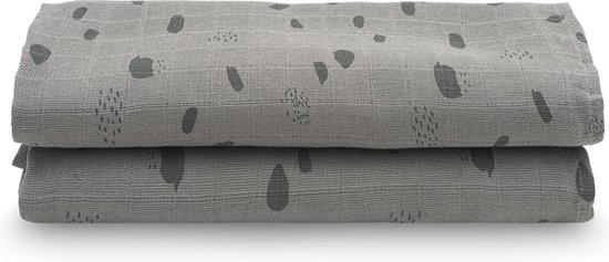 Hydrofiele doeken Spot storm grey 115x115 -2pack - afbeelding 4