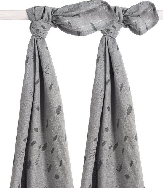 Hydrofiele doeken Spot storm grey 115x115 -2pack
