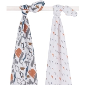 Jollein Hydrofiele doeken Polar 115x115cm - 2pack