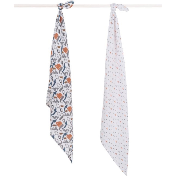 Jollein Hydrofiele doeken Large - Polar - 115x115cm - 2p