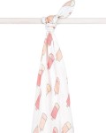 laken hydrofiel XL - 140x200cm - Icecream peach