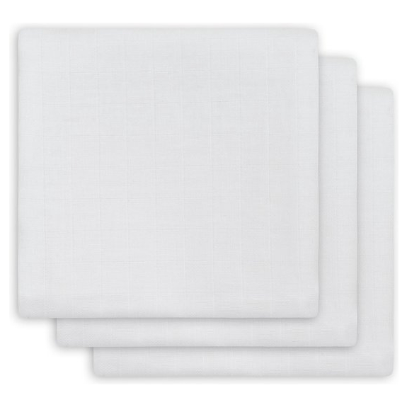 Jollein Hydrofiel multidoek small 70x70cm white (3pack)