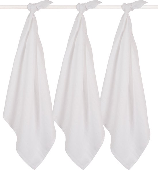 Hydrofiel multidoek small 70x70cm white (3pack) - afbeelding 3