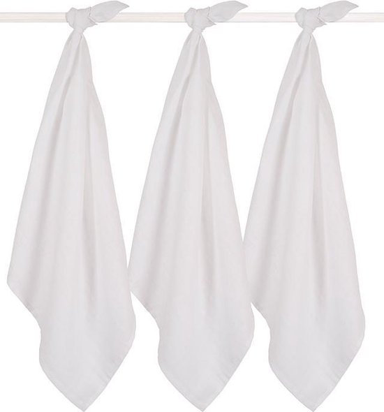 Hydrofiel multidoek small 70x70cm white (3pack) - afbeelding 4