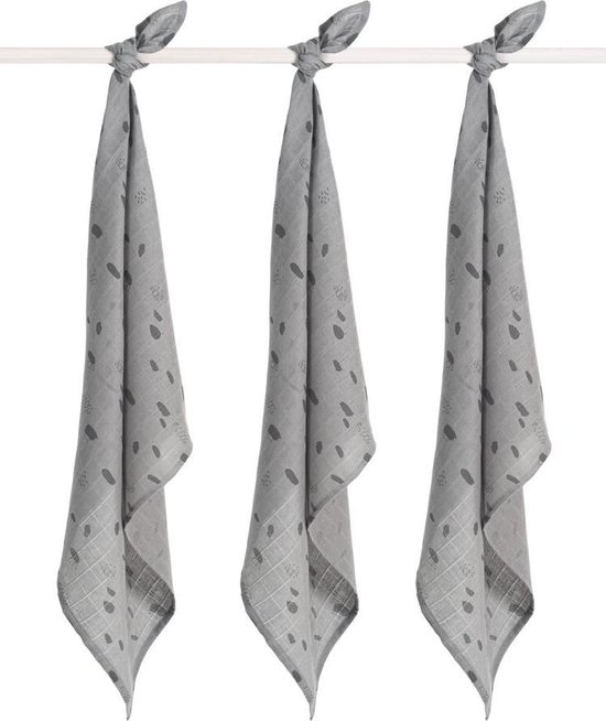 Hydrofiele doeken Spot Storm Grey - 70x70 3pack - afbeelding 7