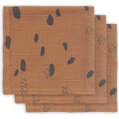 Jollein Monddoekjes hydrofiel - Spot caramel - 3pack