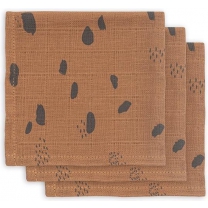Jollein Monddoekjes hydrofiel - Spot caramel - 3pack