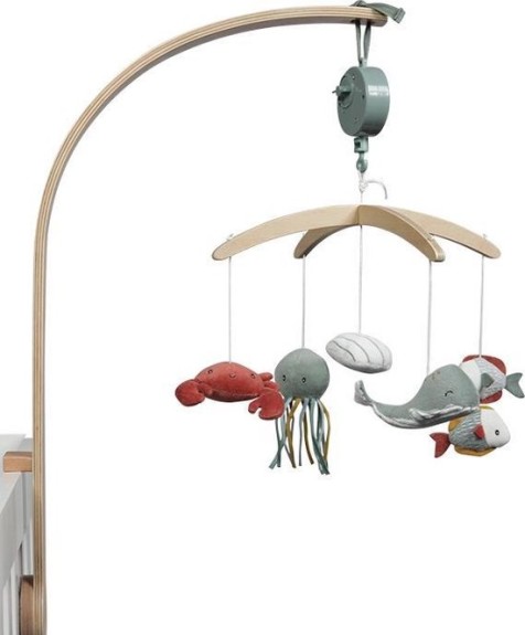 Little Dutch Houten Muziekmobiel - Ocean mint