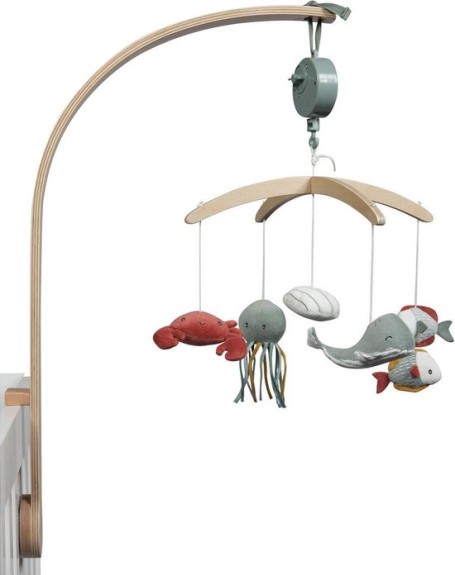Little Dutch Houten Muziekmobiel - Ocean mint