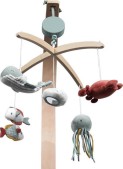 Little Dutch Houten Muziekmobiel - Ocean mint