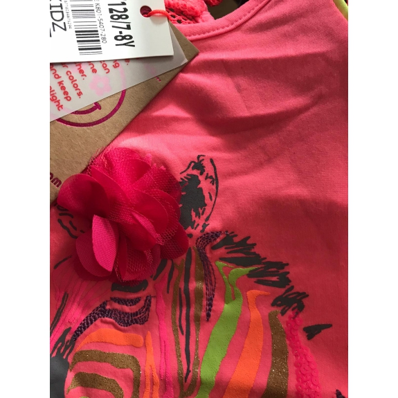 Kidz Art Tanktop zebra - Maat 122/128