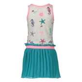 B. Nosy Jurk - Ecru melee - Maat 122/128