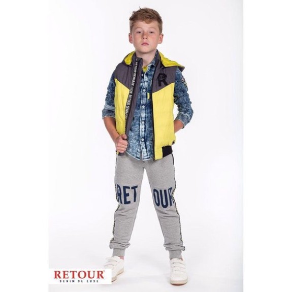 Retour Jeans Jongens Jas - Bright yellow - Maat 122/128