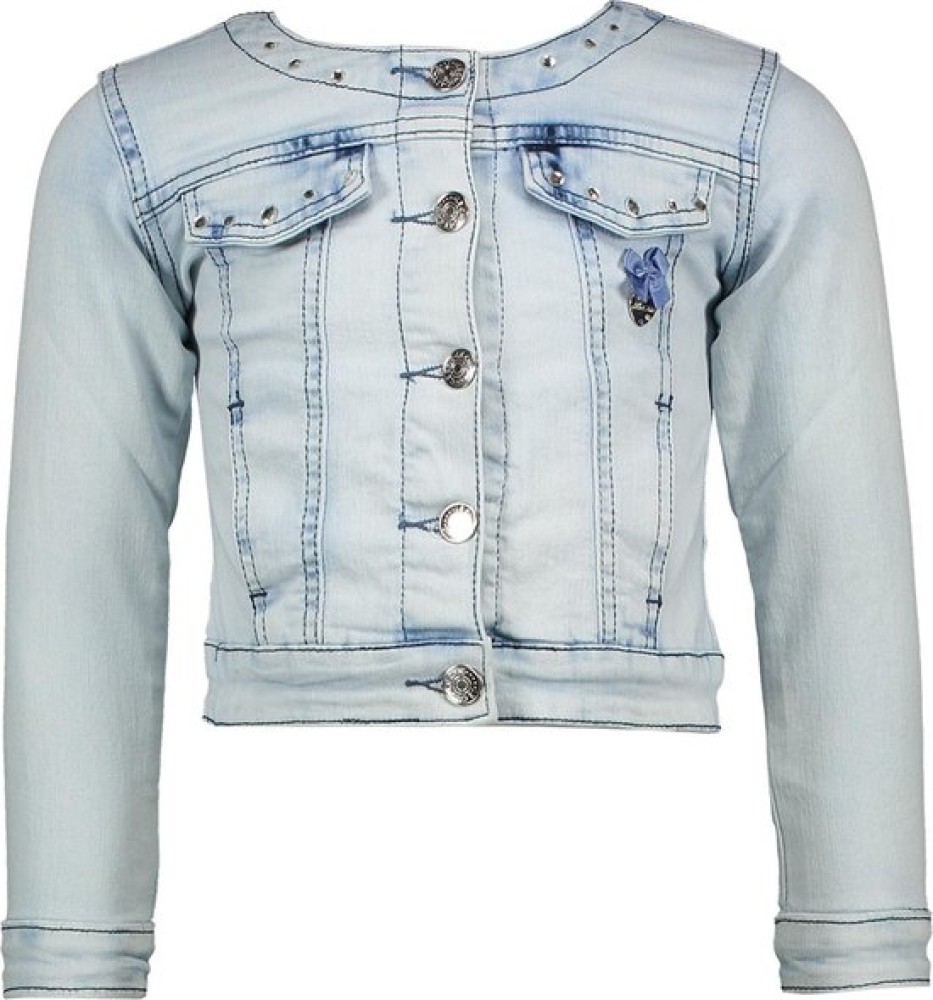 Le chic Meisjes Denim Jasje - Blauw - Maat 92 - Babyoutlet