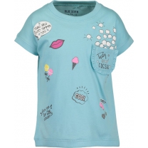 Blue Seven T-shirt - aqua blauw - Maat 116