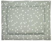Briljant Baby Spots boxkleed - 80x100 cm - stone green
