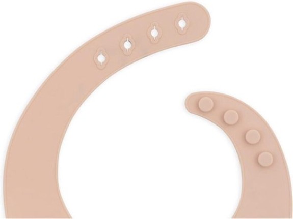 Jollein Baby slab siliconen - pale pink