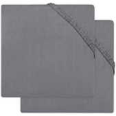 Jollein Hoeslaken jersey boxmatras 75x95cm Storm grey (2