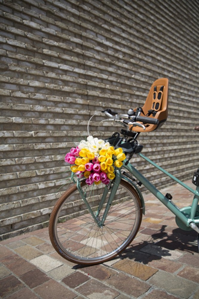 Bobike One Mini - Fietsstoeltje Voorzitje - Bruin - Babyoutlet