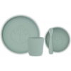 Jollein Silliconen Kinderserviesset 4-delig - Ash Green