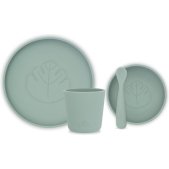 Jollein Silliconen Kinderserviesset 4-delig - Ash Green
