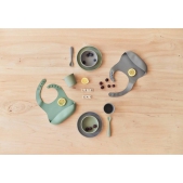 Jollein Silliconen Kinderserviesset 4-delig - Ash Green