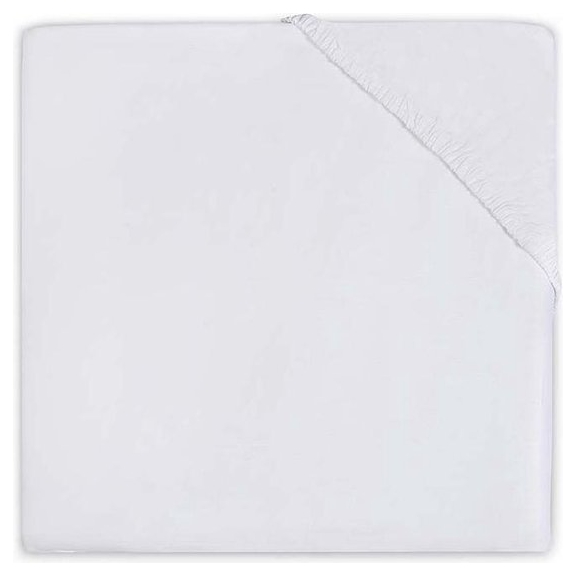 Jollein Molton hoeslaken 50x90cm - wit