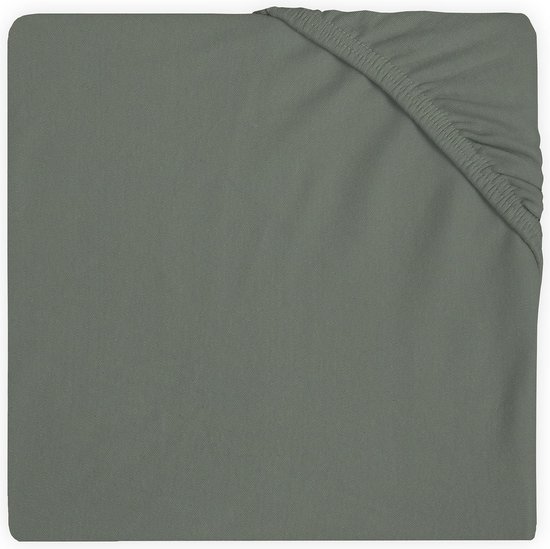 Hoeslaken jersey boxmatras 75x95cm ash green - afbeelding 2
