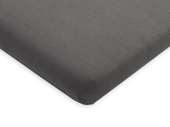 Hoeslaken jersey boxmatras 75x95cm - storm grey