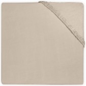 Jollein Hoeslaken jersey boxmatras 75x95cm - nougat